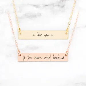 I Love You To The Moon And Back Necklace - Set of 2 Mother Daughter Necklaces