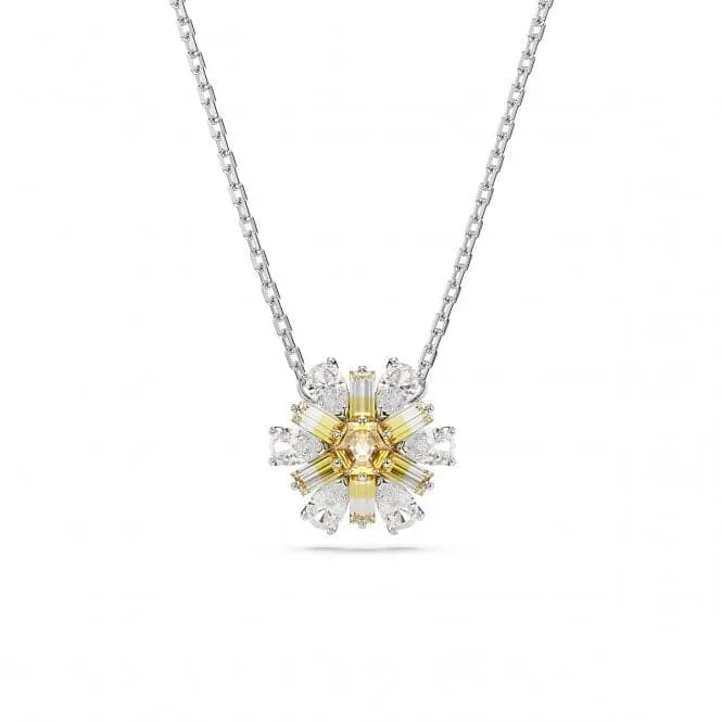 Idyllia Yellow Rhodium Plated Flower Pendant 5679939