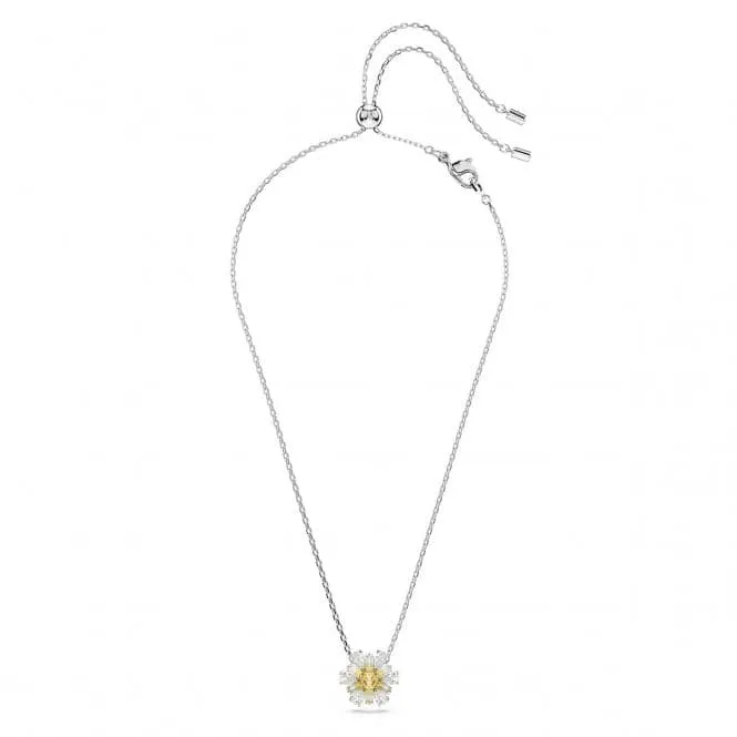 Idyllia Yellow Rhodium Plated Flower Pendant 5679939