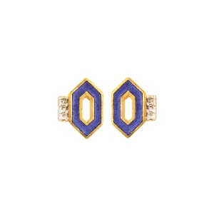 Indigo Diamond Johar Studs