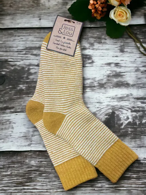 Jess and Lou Sleek Stripe Ribbed Cosy Socks