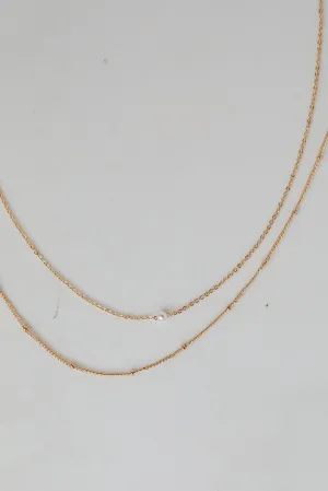 Kate Gold Layered Chain Necklace