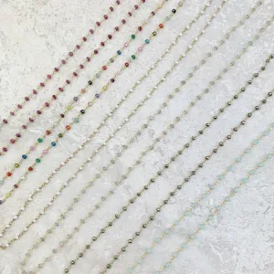 Katie Long Layering Gemstone Necklace