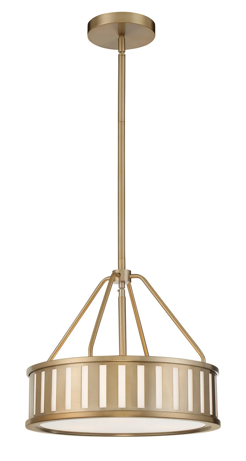 Kendal 3-Light Pendant in Vibrant Gold