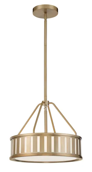 Kendal 3-Light Pendant in Vibrant Gold