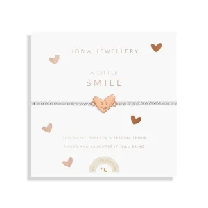 Kids A Little Smile Silver Rose Gold Plated Bracelet C765