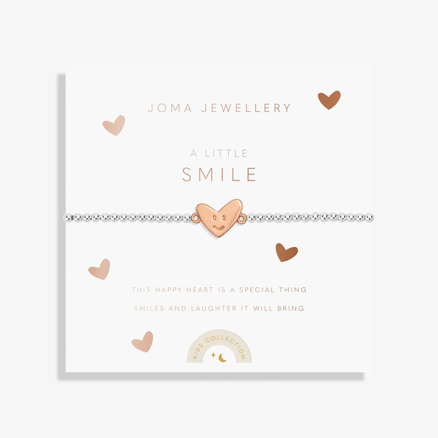 Kids A Little Smile Silver Rose Gold Plated Bracelet C765