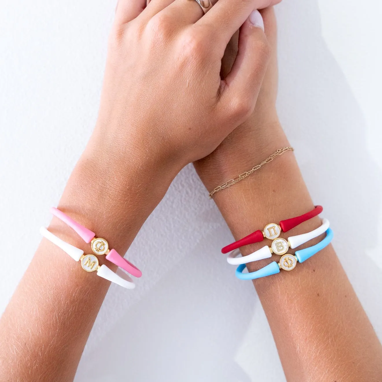 La Tua Storia Greek Letter Bracelet by Gresham