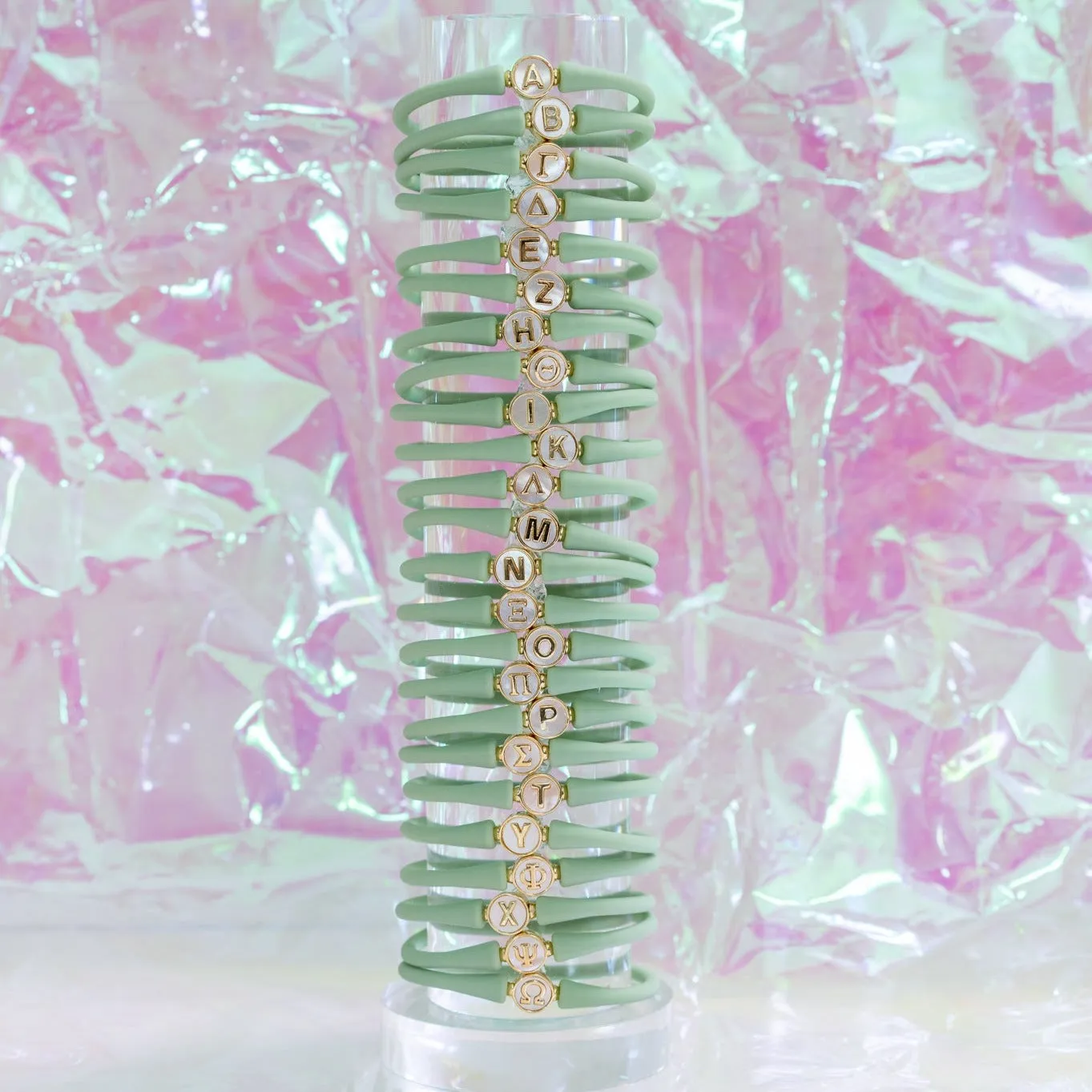 La Tua Storia Greek Letter Bracelet by Gresham