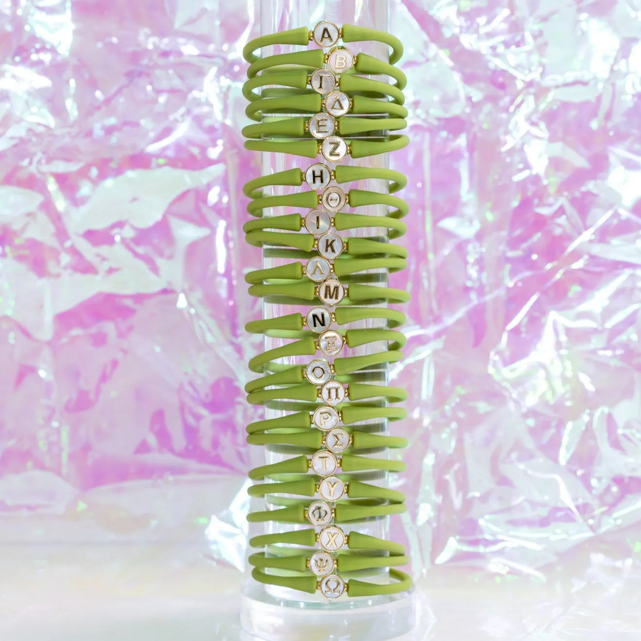 La Tua Storia Greek Letter Bracelet by Gresham
