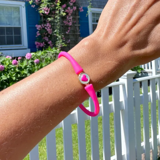 La Tua Storia-Hot Pink Heart Bracelet by Gresham