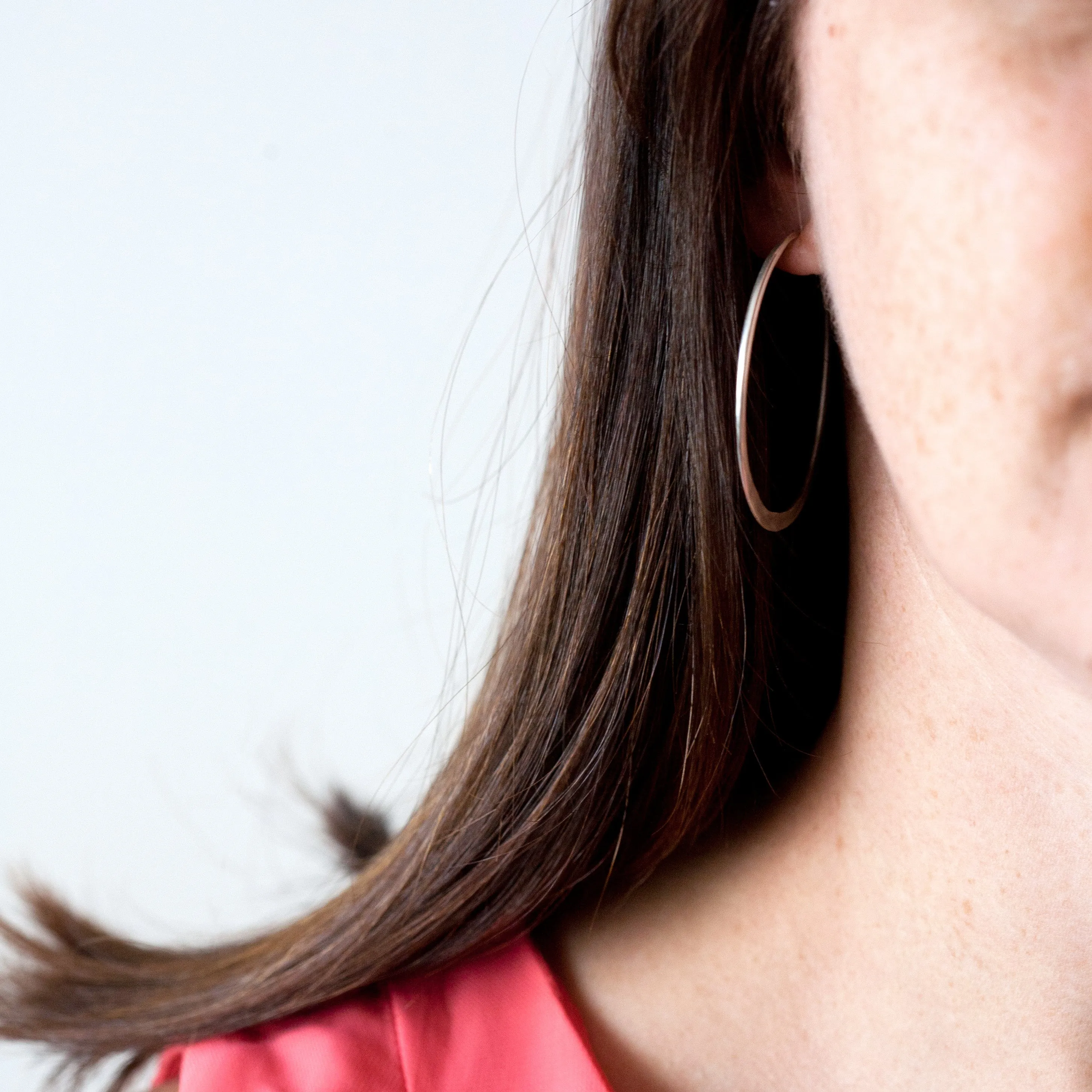 Large Silver hoops