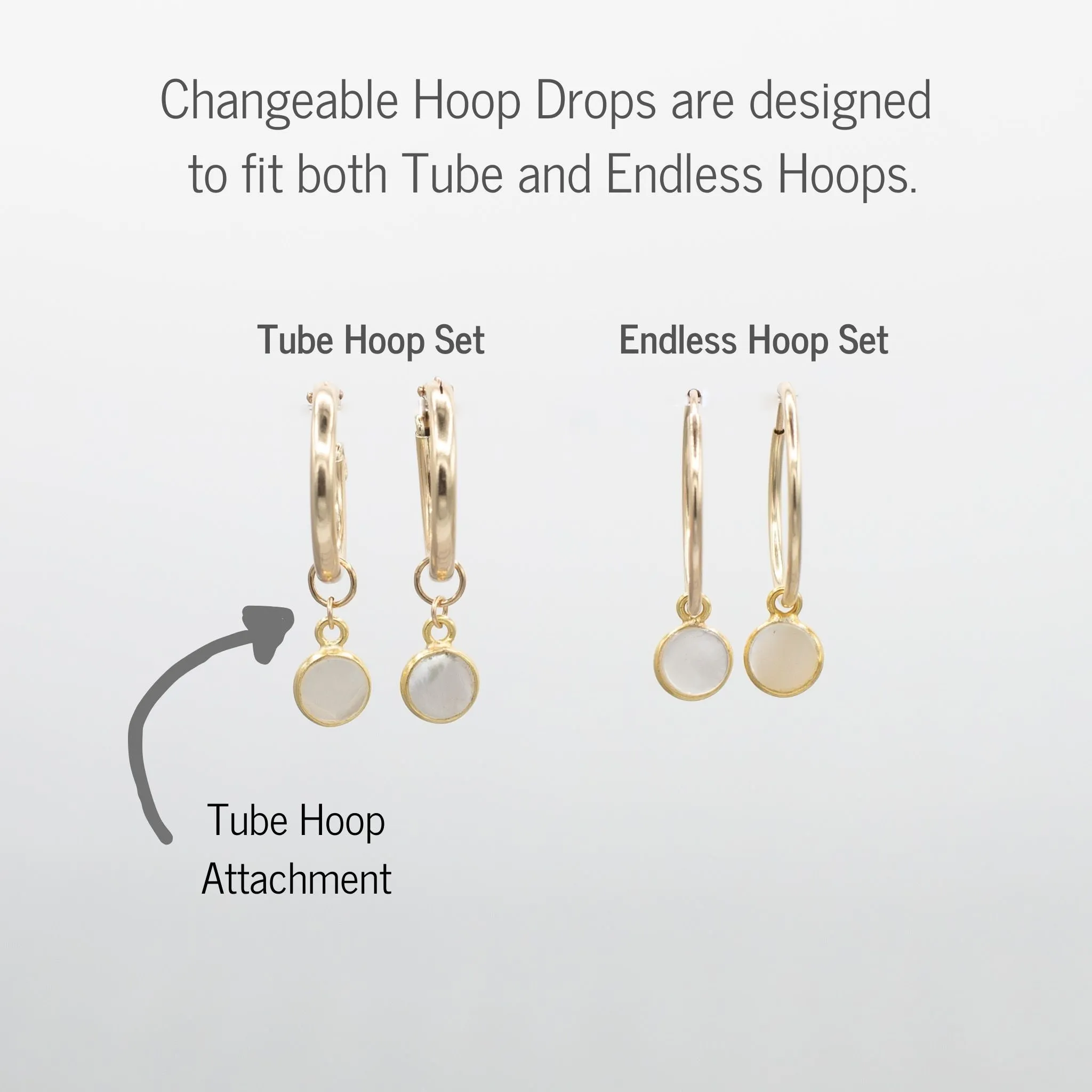 Large Sterling Silver Endless Hoop Earrings