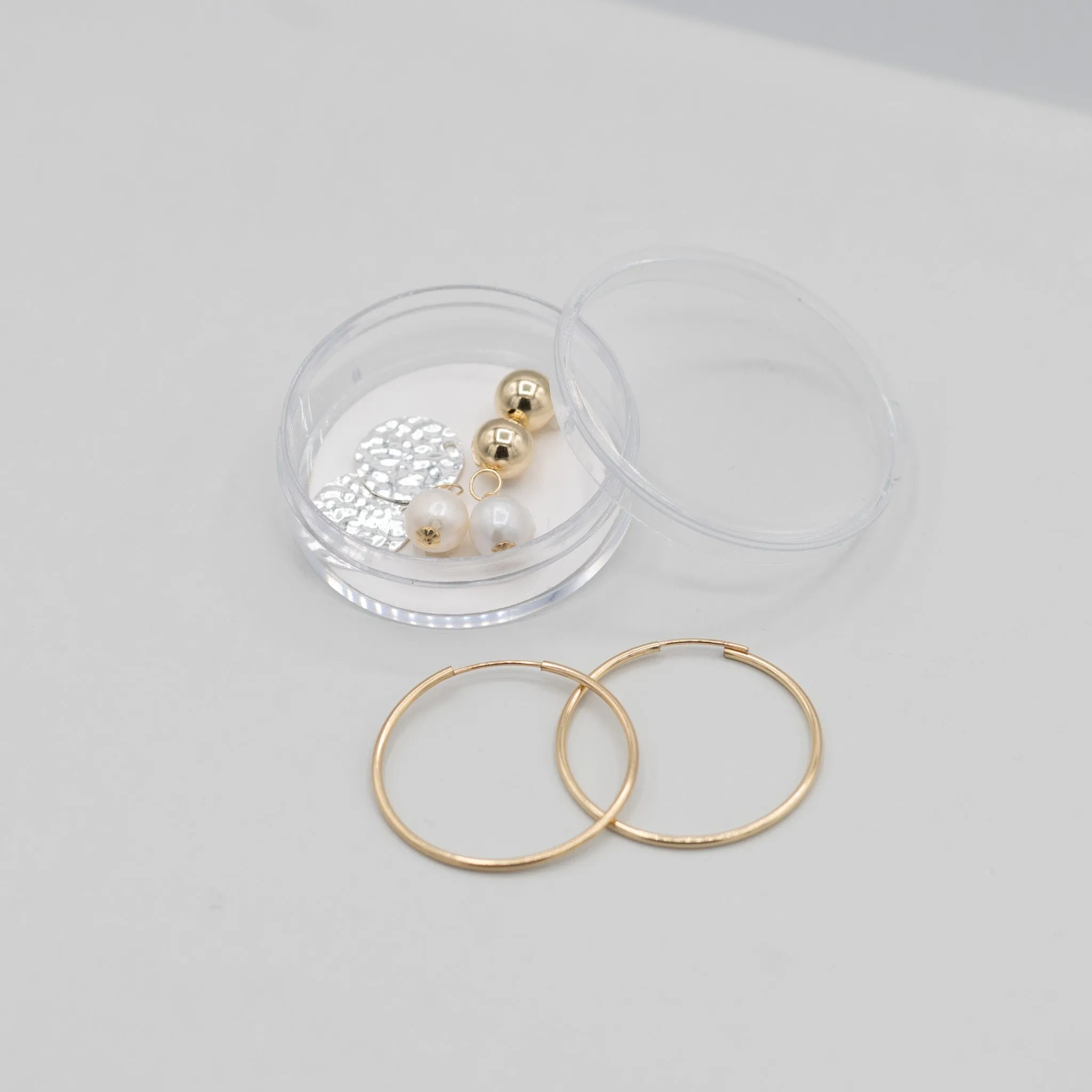 Large Sterling Silver Endless Hoop Earrings
