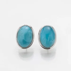 Larimar Stud Earrings Misha