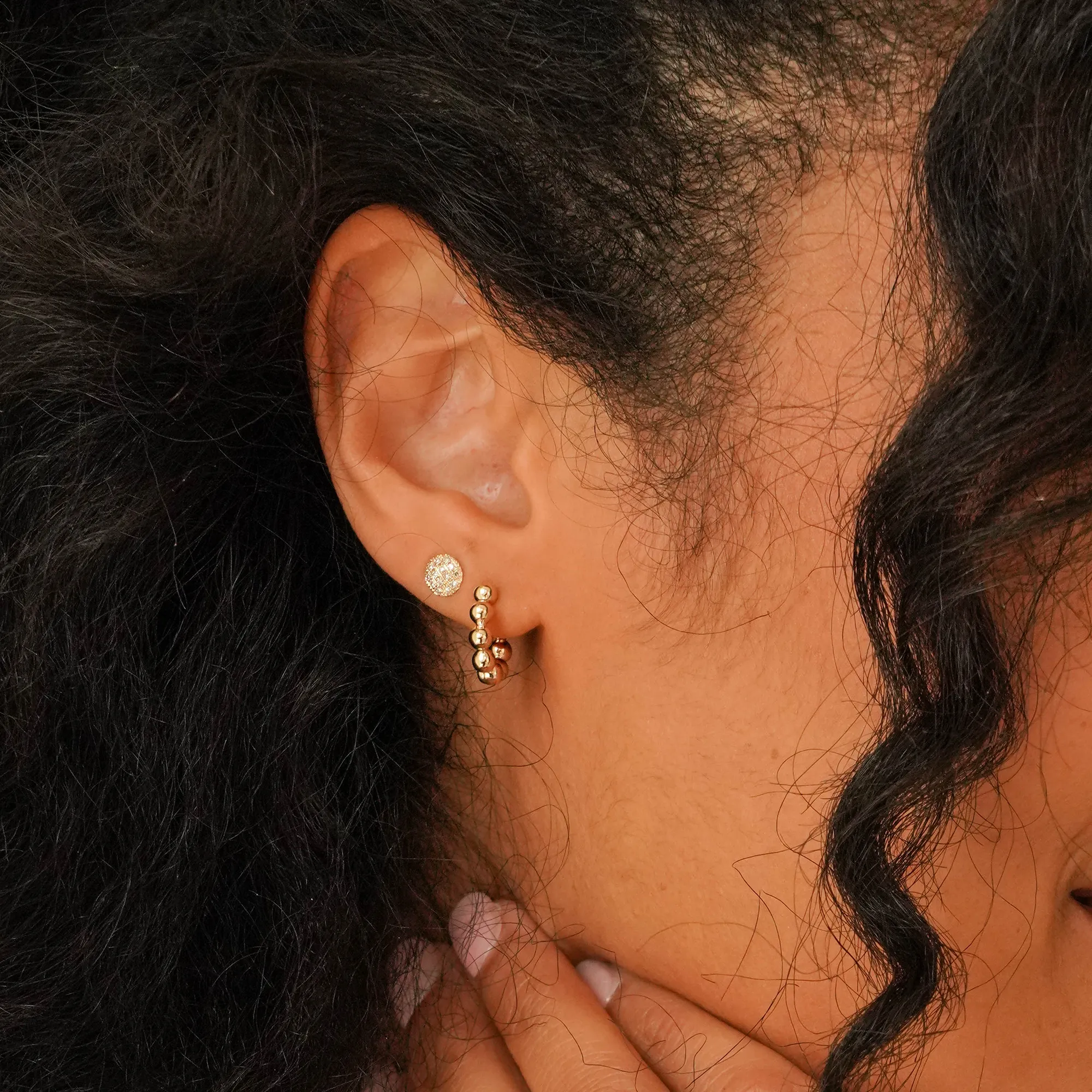 Lauren Joy Mini Disc Studs