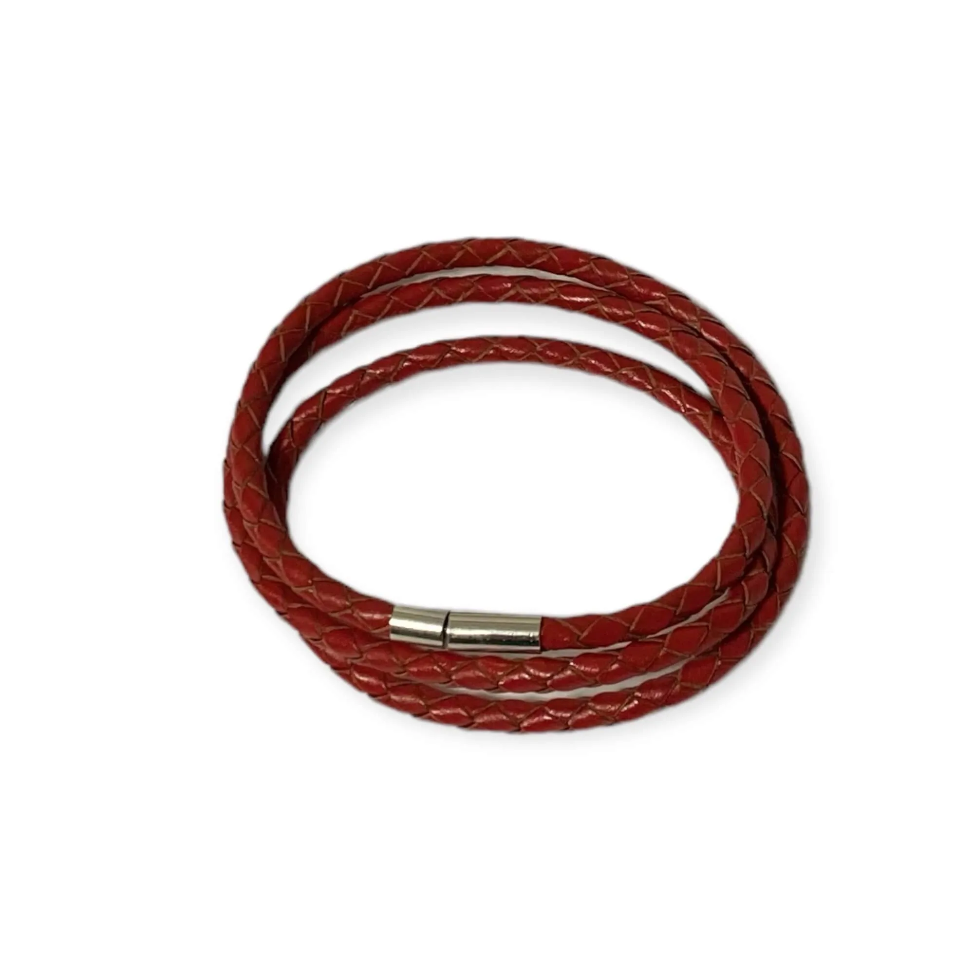 Leather Multiple Wrap Braided Bracelet