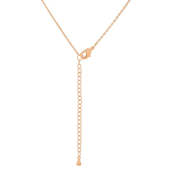 LOVCIA Rose Gold-Tone M Initial Necklace