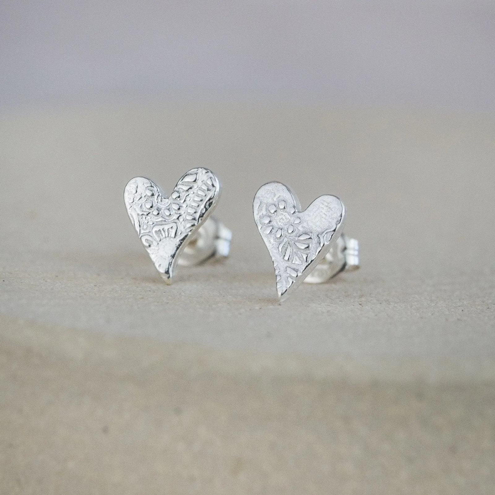 Lucy Kemp Sterling Silver Tilted Studs