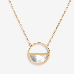 Lunar Glow Necklace | 9ct Gold