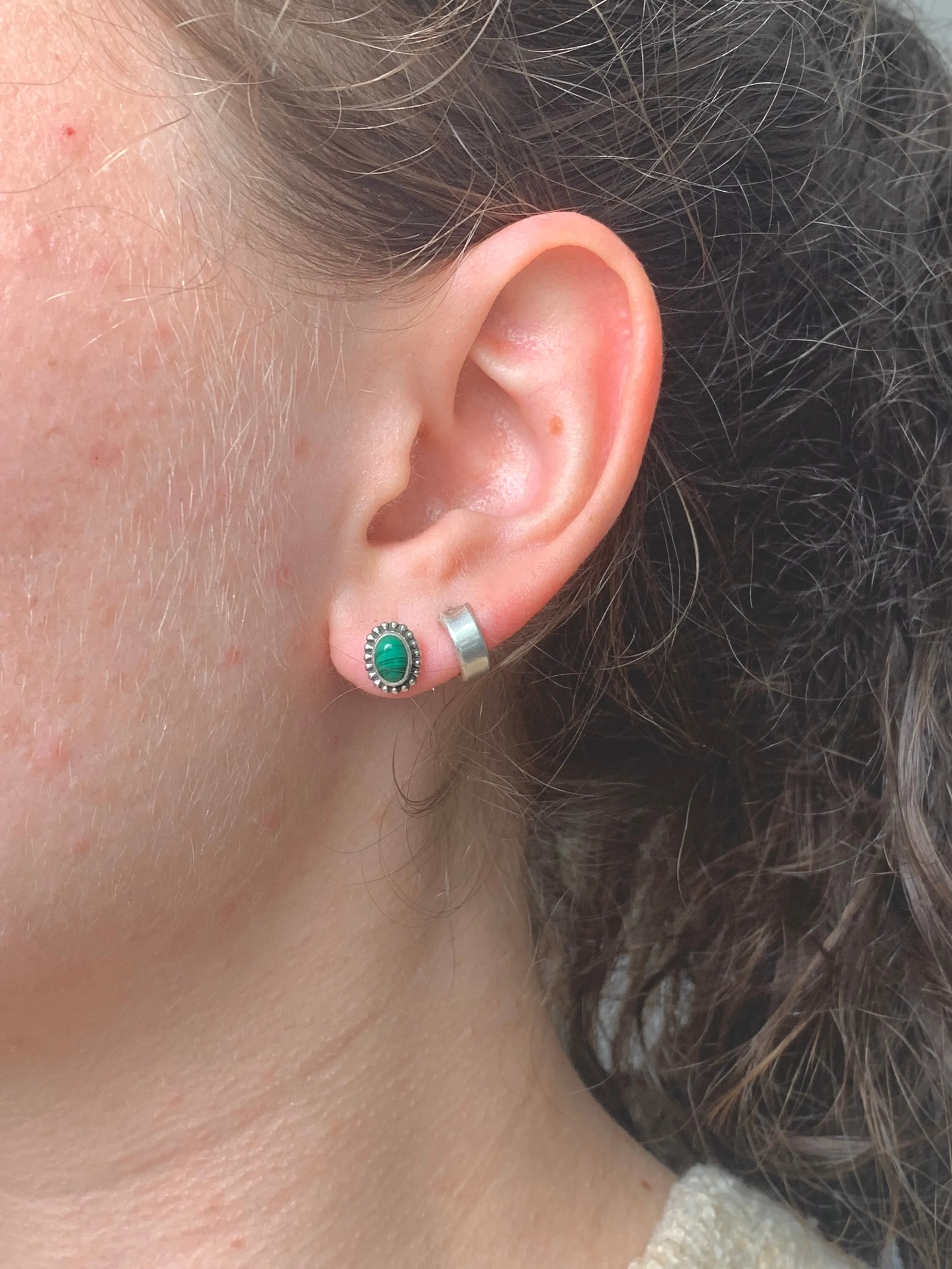 Malachite Gala Studs