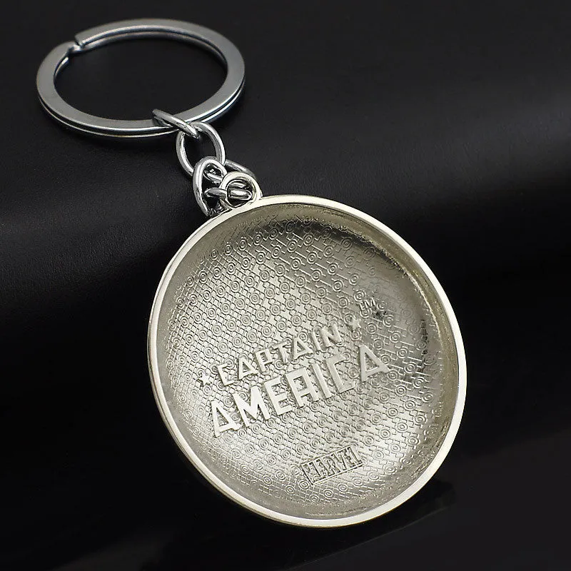 Marvel Comics Super Hero Captain America Avengers KeyRings Keychains Holder Purse Bag Buckle Accessories Gift Key Chains
