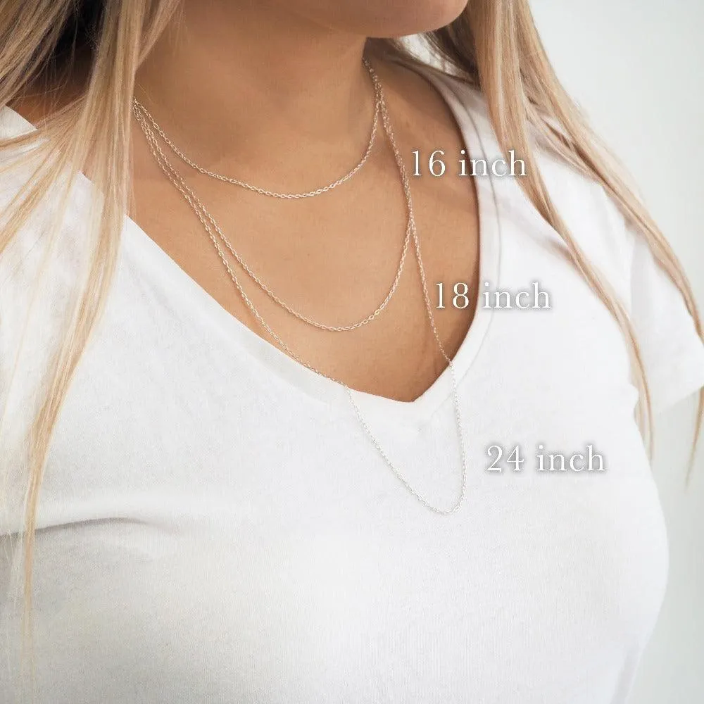 May Birthstone Necklace - Emerald