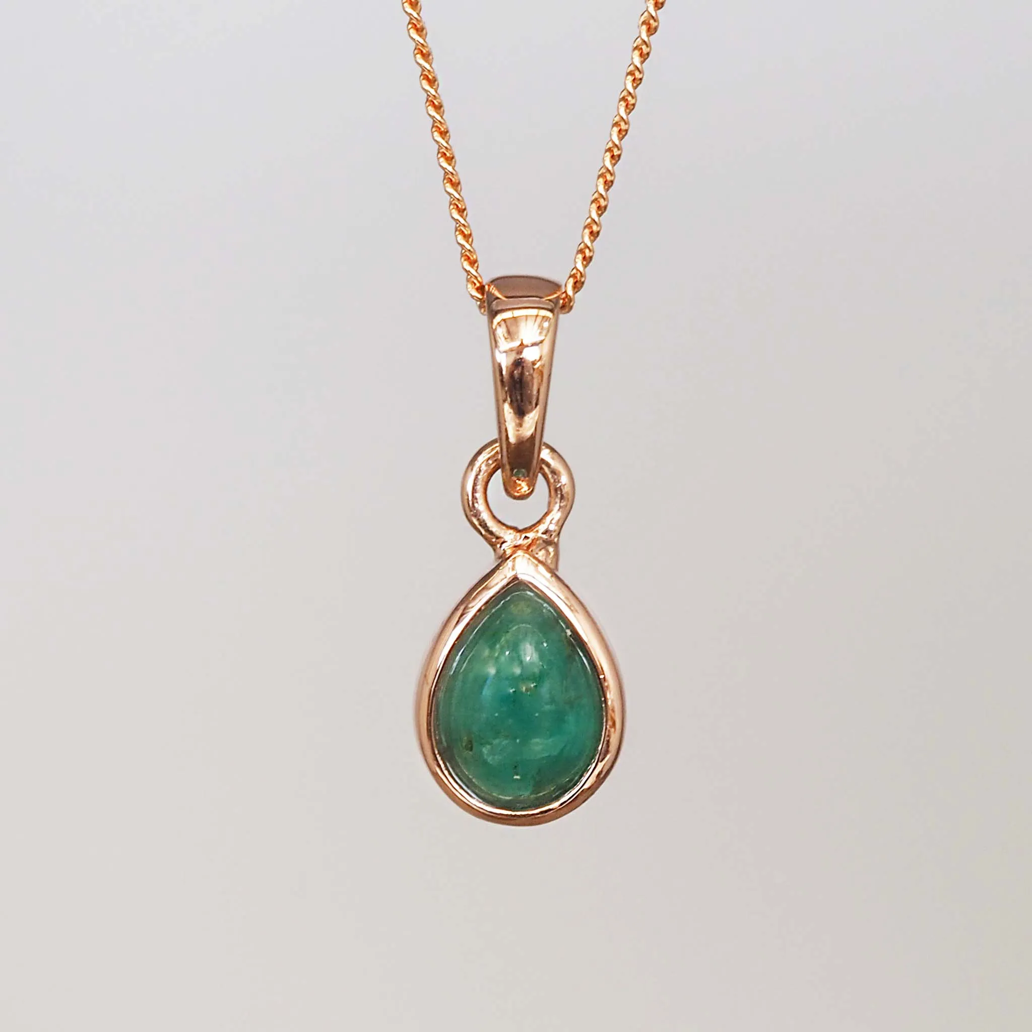 May Birthstone Necklace - Emerald