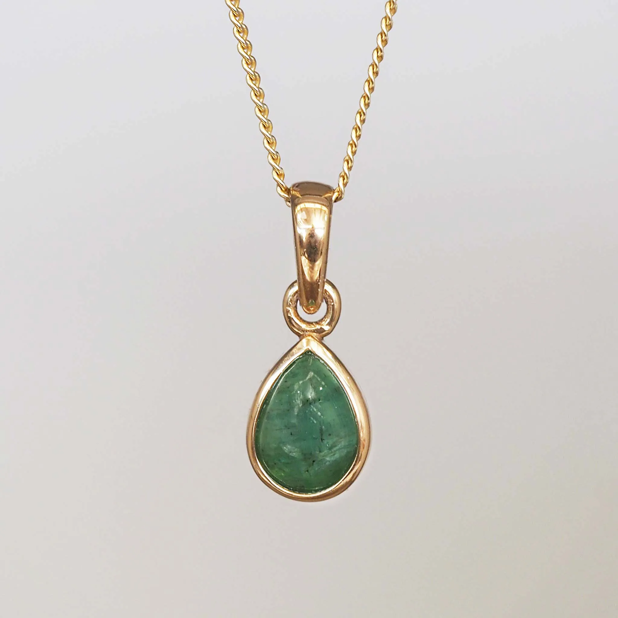 May Birthstone Necklace - Emerald
