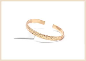 Meadow Gold Bangle Cuff Bracelet