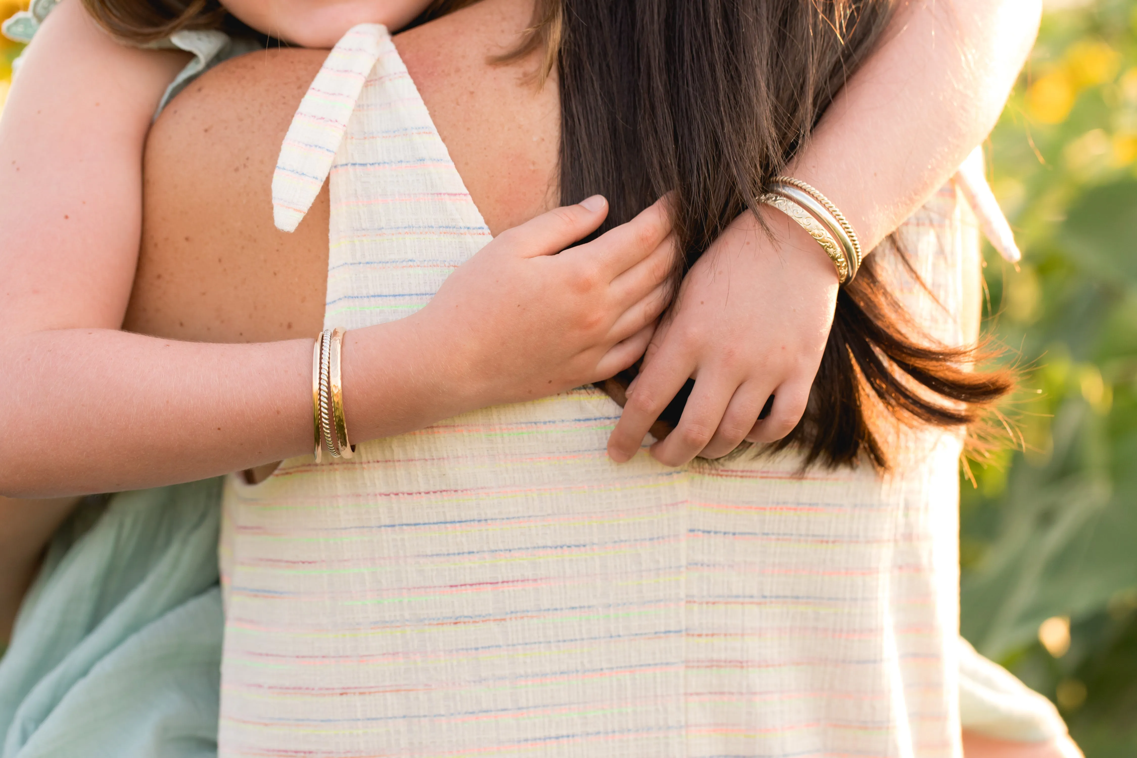 Meadow Gold Bangle Cuff Bracelet