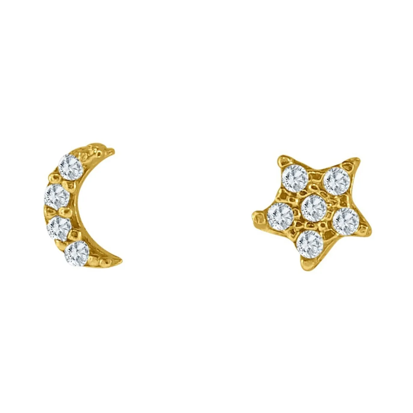 MIDNIGHT MOOD PAVE STUD EARRINGS