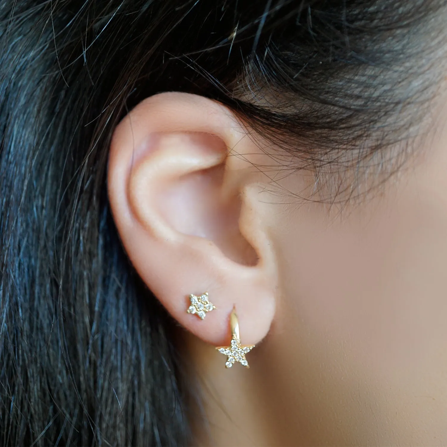 MIDNIGHT MOOD PAVE STUD EARRINGS