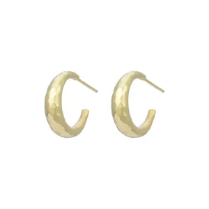 Moon Gold Hoops