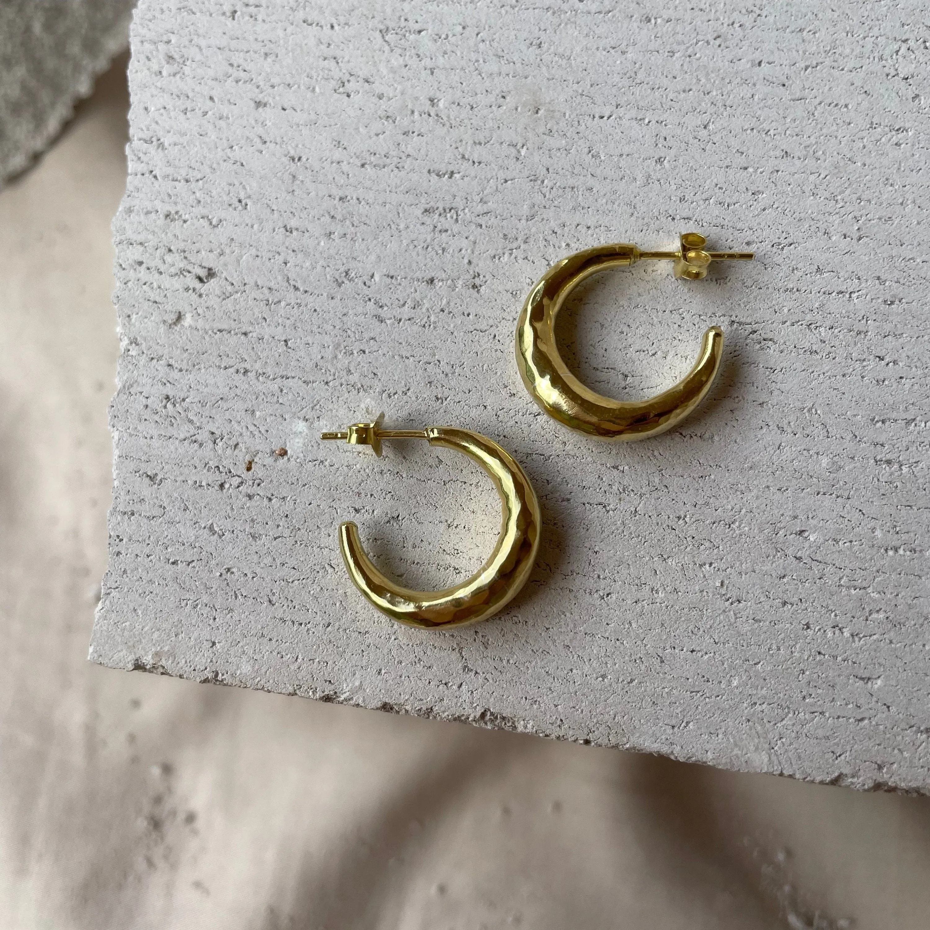 Moon Gold Hoops