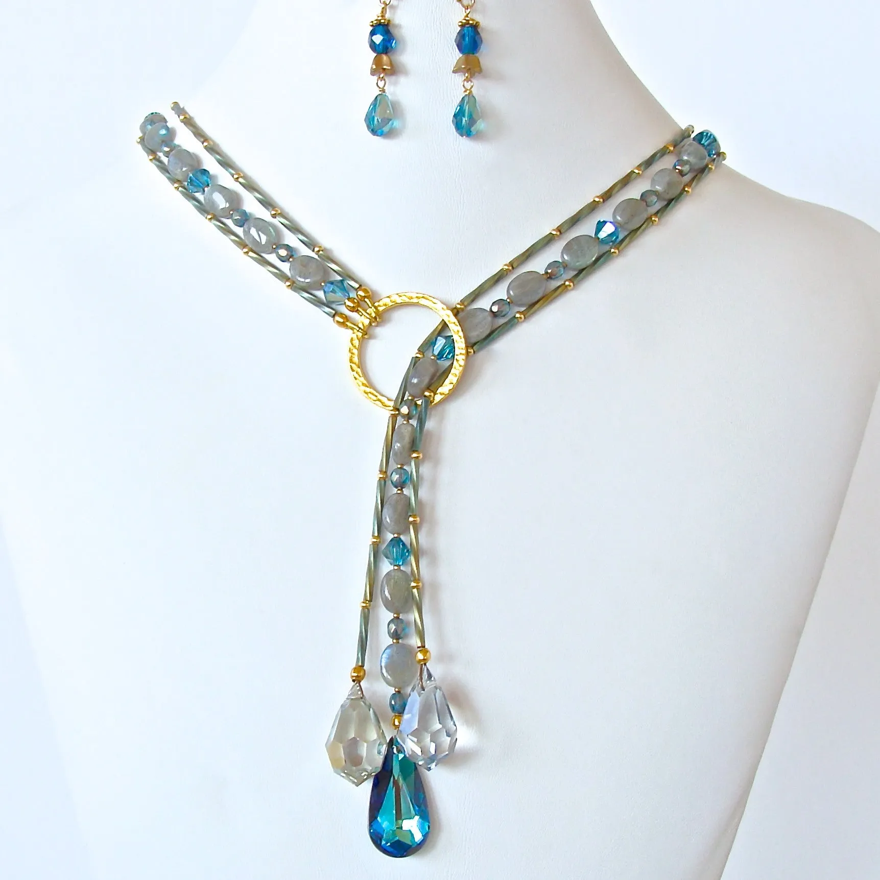 Moonshine: Labradorite Crystal Necklace