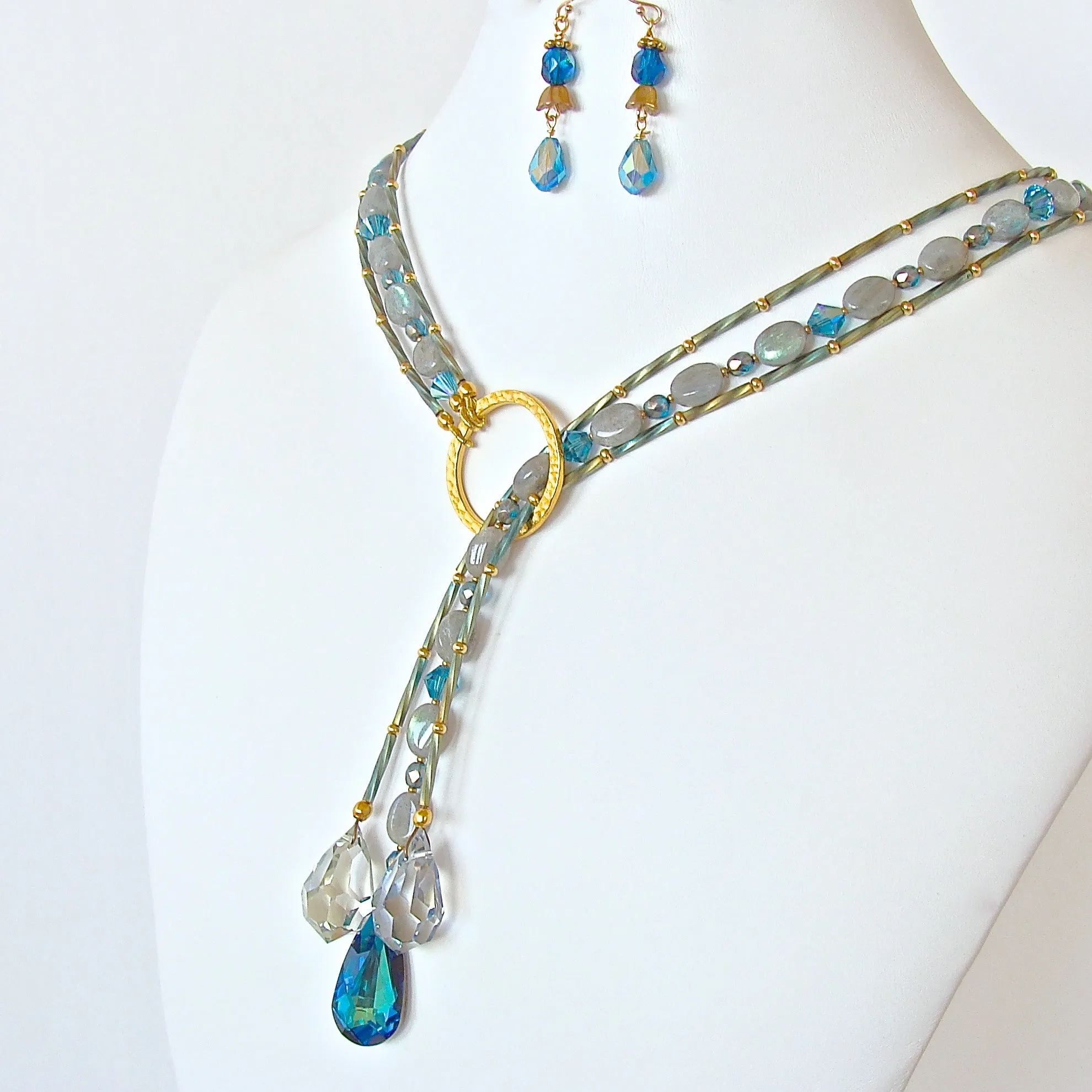 Moonshine: Labradorite Crystal Necklace