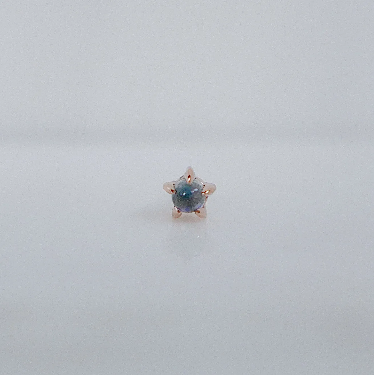 Moonstone Star Earrings