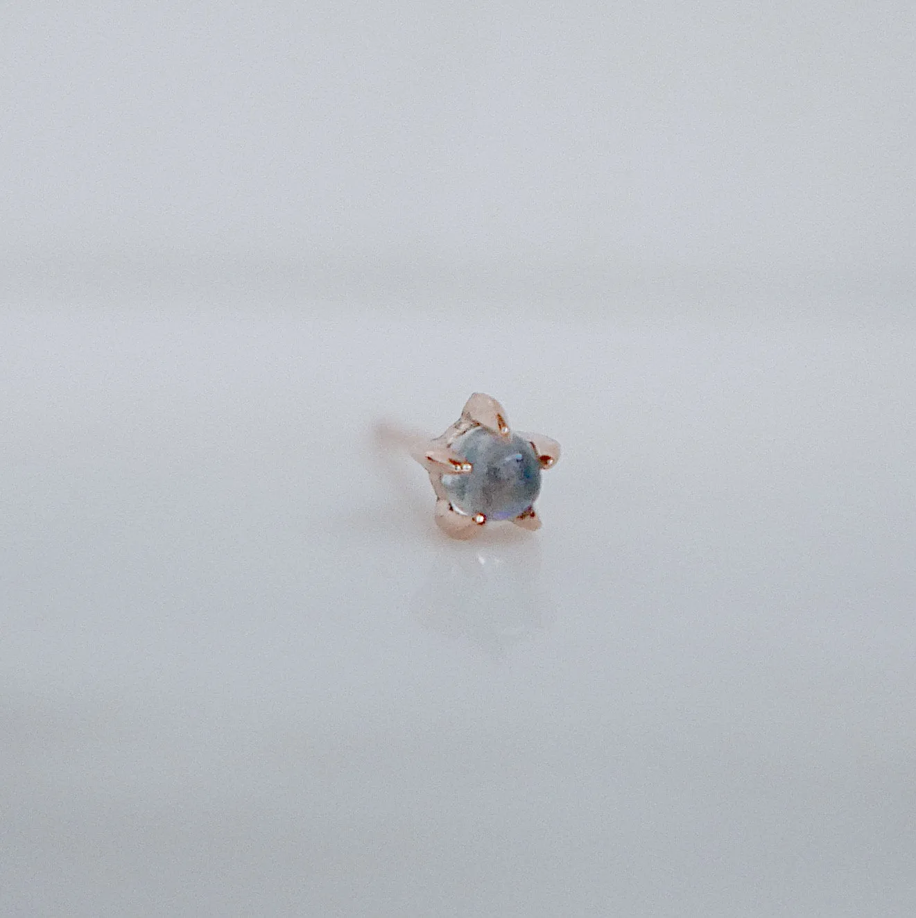 Moonstone Star Earrings