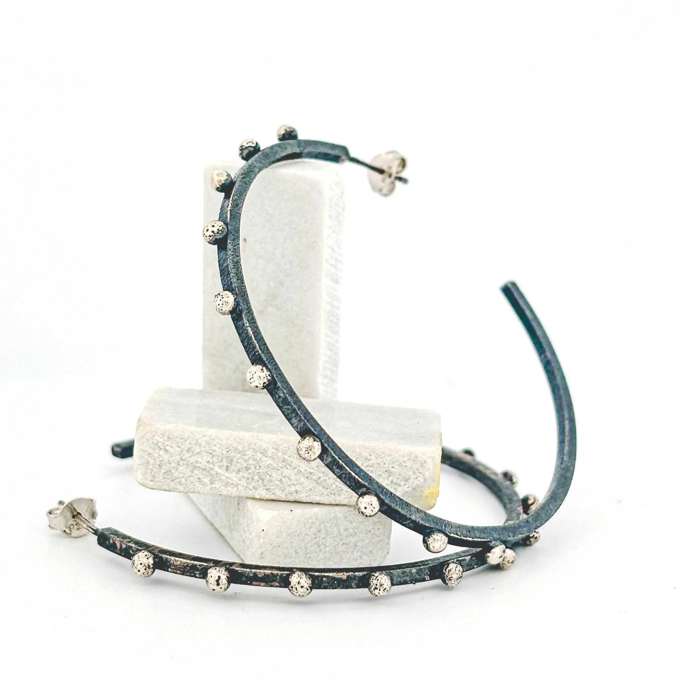 Must-Have Jewelry Wardrobe Essentials: Unique Textured and Mixed Metal Hoops