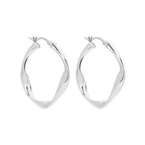 Najo Garden of Eden Silver Hoop Earring
