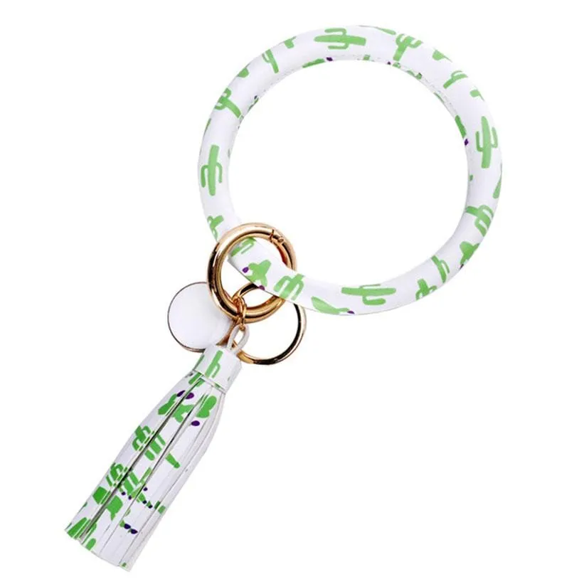 Non-Personalized | Wristlet Keychain Bangle with Tassel