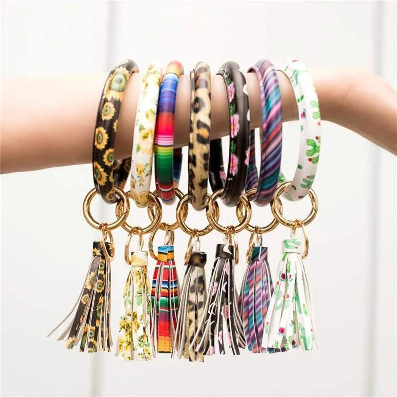 Non-Personalized | Wristlet Keychain Bangle with Tassel