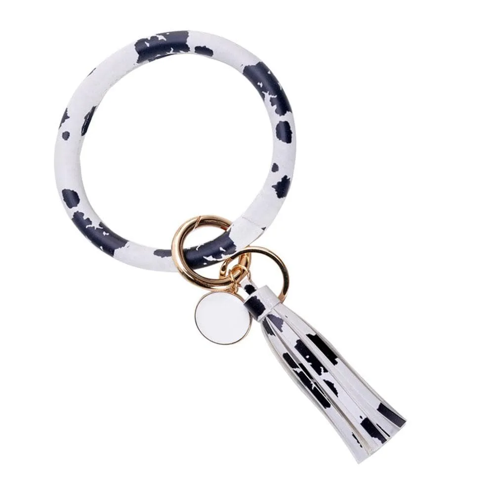 Non-Personalized | Wristlet Keychain Bangle with Tassel