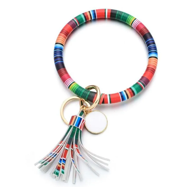 Non-Personalized | Wristlet Keychain Bangle with Tassel
