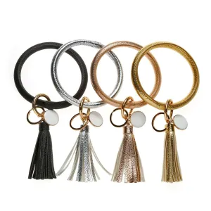 Non-Personalized | Wristlet Keychain Bangle with Tassel