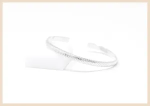 Oasis Sterling Silver Bangle Cuff Bracelet