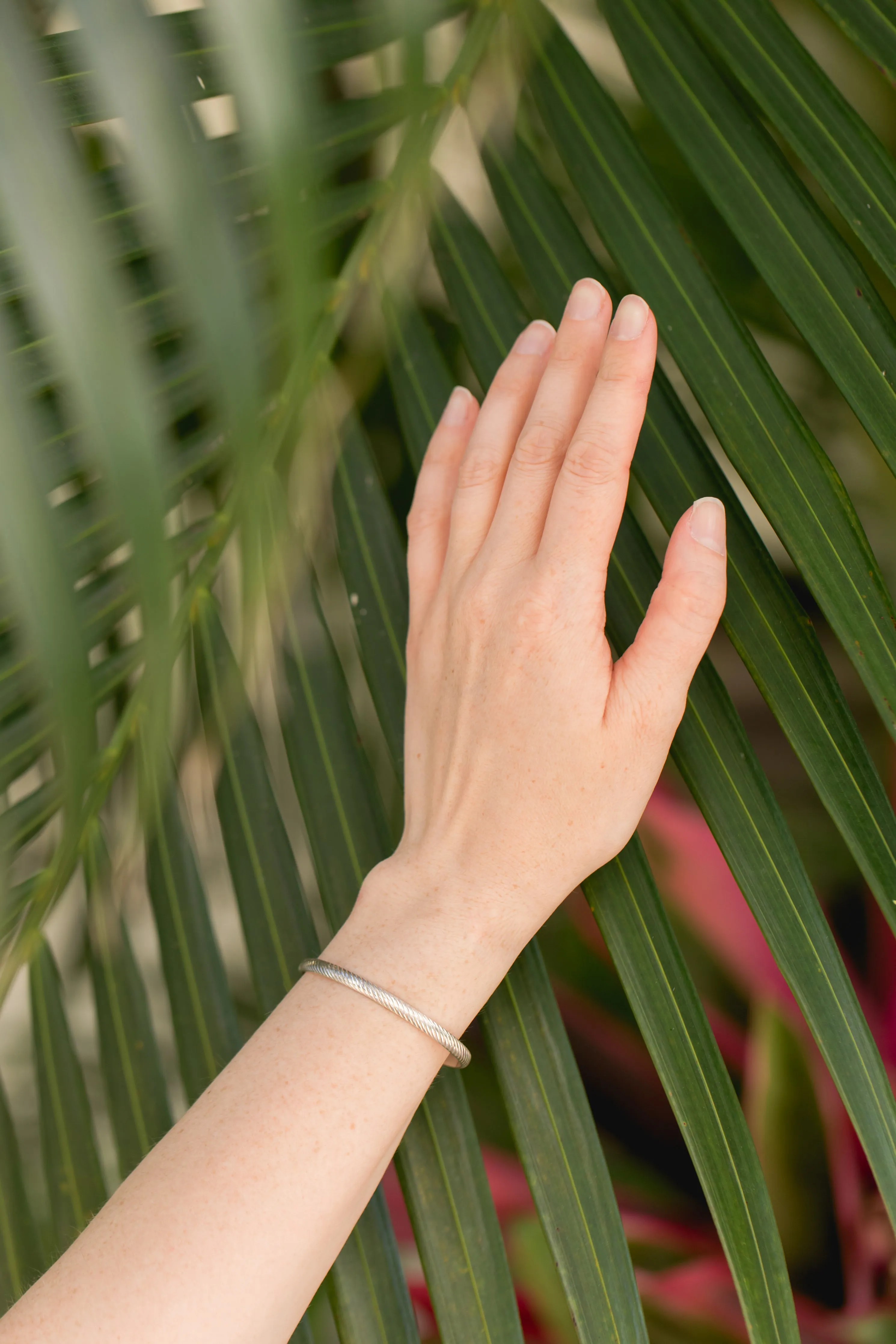 Oasis Sterling Silver Bangle Cuff Bracelet