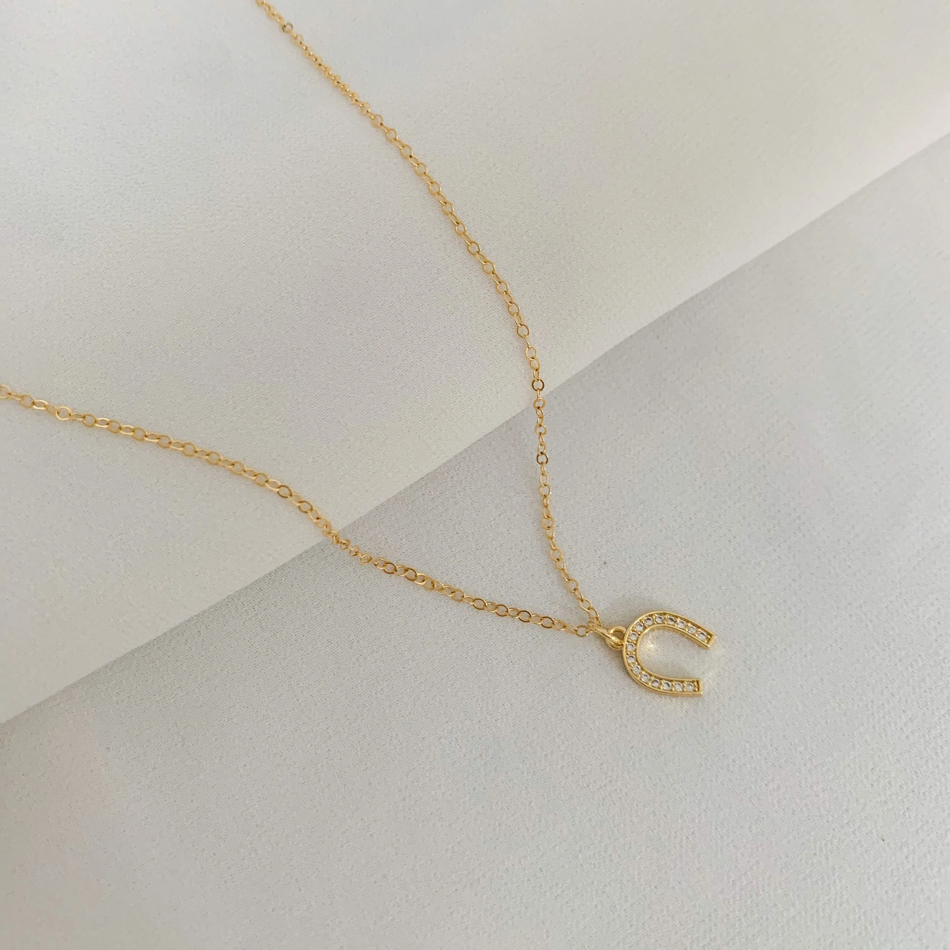 Of Luck and Light - CZ Horseshoe Necklace