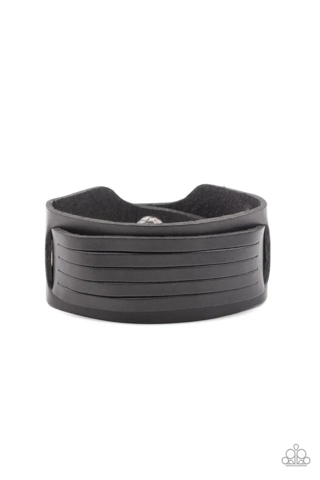 Paparazzi Bracelet ~ Ride In Style - Black